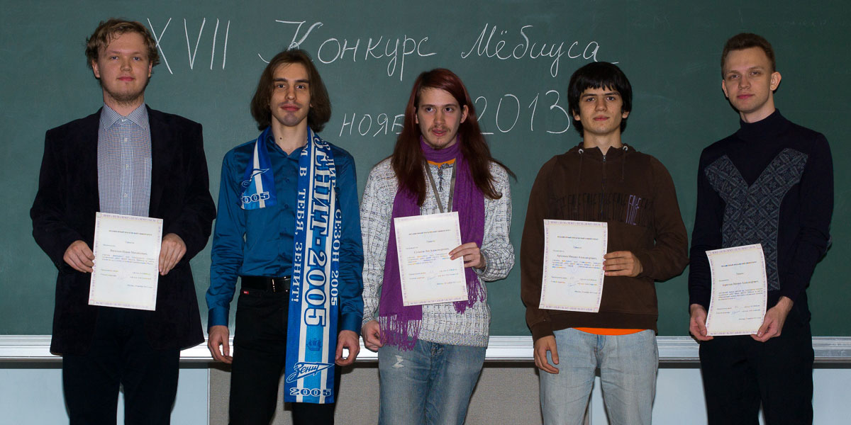 Finalists of the 17th All-Russian Möbius Contest, nomination 